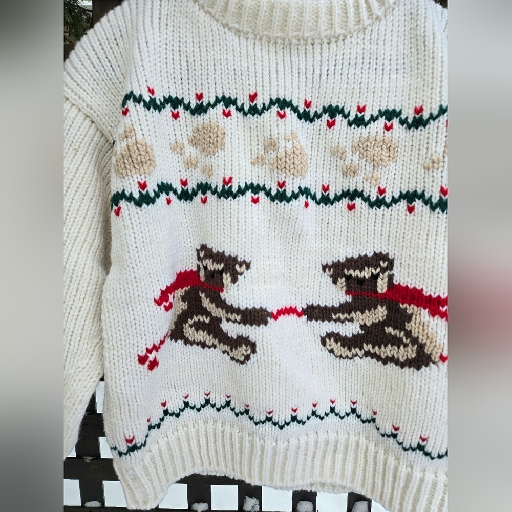 Vintage Knit Teddy Sweater - Picture 2 of 9